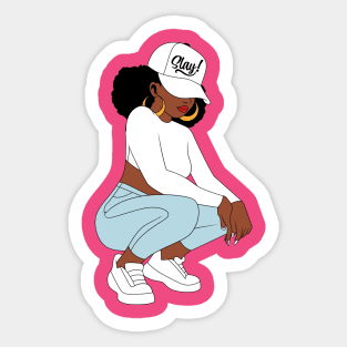 Black Woman Slay, Black Girl Magic Sticker